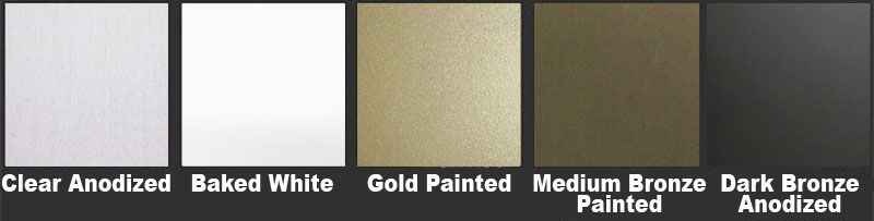 Sample standard door finishes from The Baut Studios.